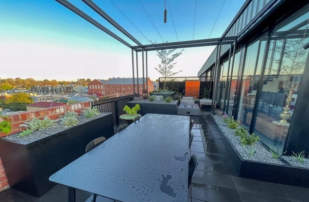 POBOX rooftop planter install in Brisbane